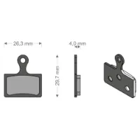 Brenta Ciclo Durace/xtr/mcx1shimano/rever/tek Sintradbromsbelägg Brenta Ciclo Durace/xtr/mcx1shimano/rever/tek Sintradbromsbelägg