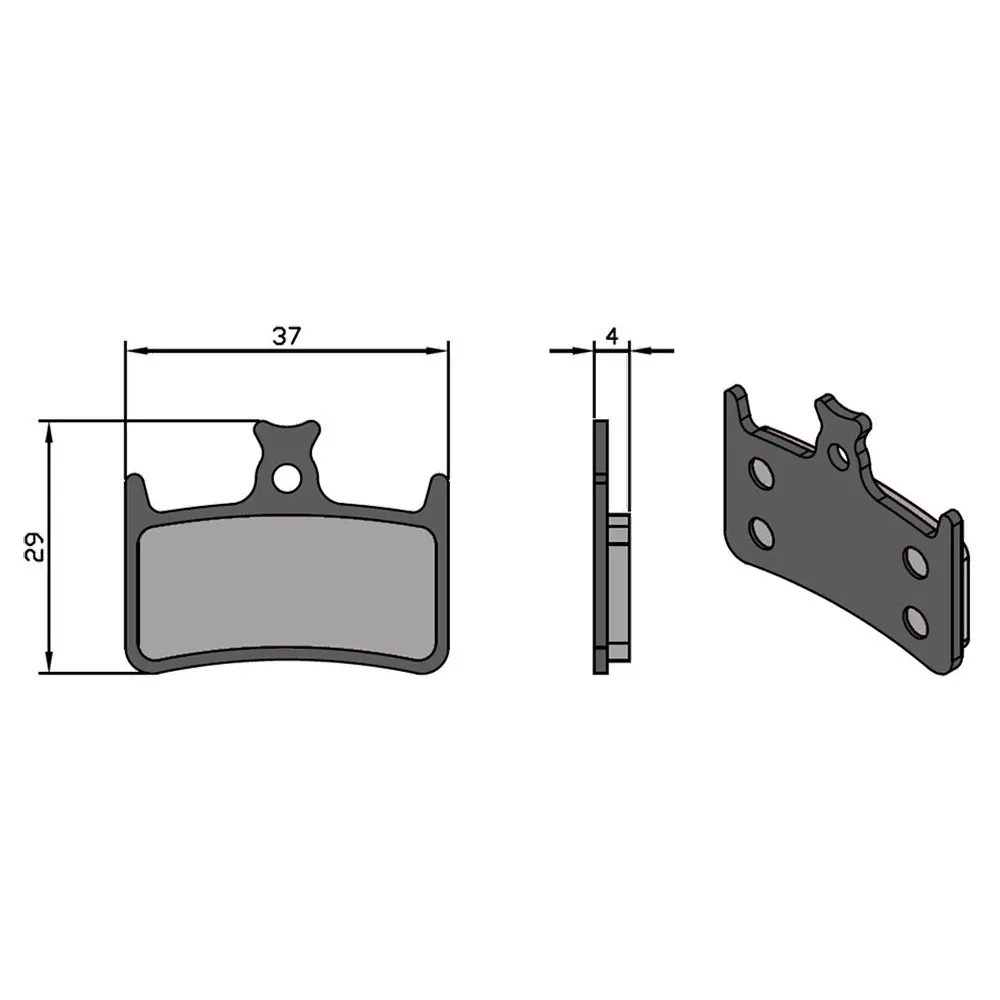 Brenta Ciclo E4/rx4 Hope Sintradbromsbelägg, Black / silver, One Size Brenta Ciclo E4/rx4 Hope Sintradbromsbelägg, Black / silver, One Size