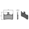 Brenta Ciclo E4/rx4 Hope Sintradbromsbelägg, Black / silver, One Size