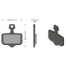 Brenta Ciclo Elixir 9/7/cr/xx/t/tl Avid/sram Sintradbromsbelägg, Black / silver, One Size