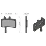 Brenta Ciclo Juicy 3/5/7/carbon/ultimate Avid Sintradbromsbelägg, Black / silver, One Size