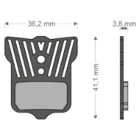 Brenta Ciclo Light Tech Elixir 9/7/cr/xx/x0/t/tl Avid/sram Skivbromsbelägg