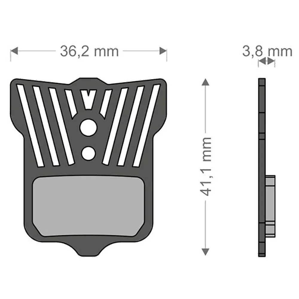 Brenta Ciclo Light Tech Elixir 9/7/cr/xx/x0/t/tl Avid/sram Skivbromsbelägg, Black / silver, One Size