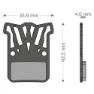Brenta Ciclo Light Tech Hrd/etap/level Ultimate/tlm Sram Skivbromsbelägg, Black / silver, One Size