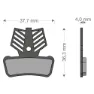 Brenta Ciclo Light Tech Xo-elixir Trail/rsc/r/t Avid/sram Skivbromsbelägg, Black / silver, One Size