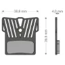 Brenta Ciclo Light Tech Xtr/k-force/mcx1 Shimano/fsa/rever Skivbromsbelägg, Black / silver, One Size