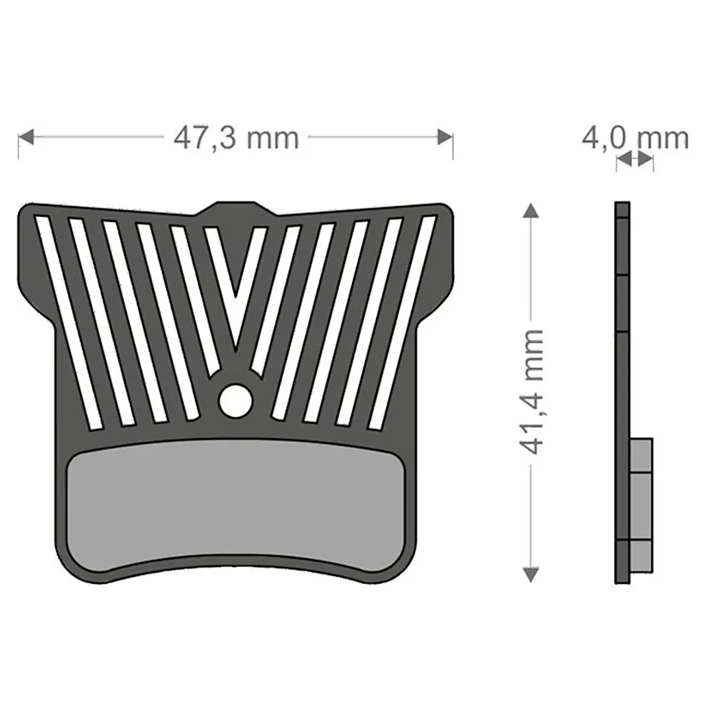 Brenta Ciclo Light Tech Xtr/quadien Shimano/trp/tektro Skivbromsbelägg, Black / silver, One Size