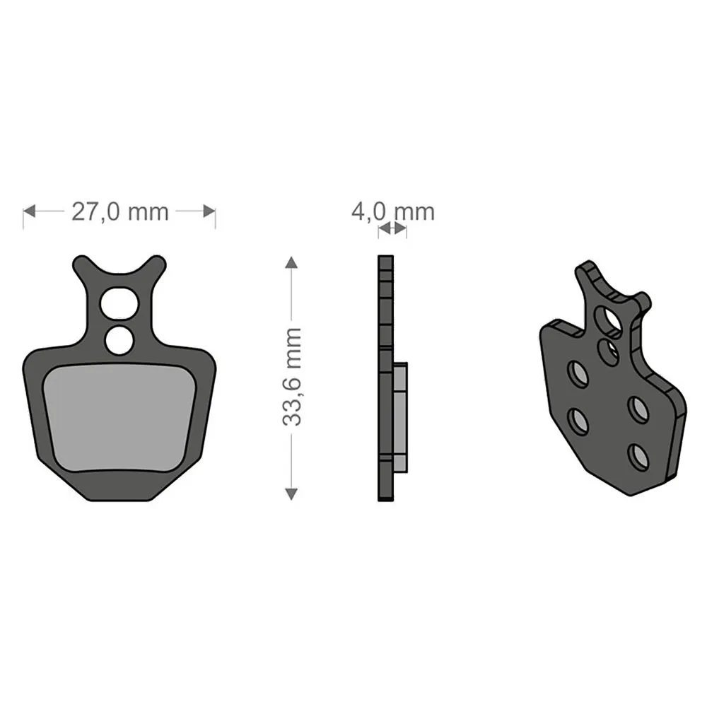 Brenta Ciclo Oro Formula Sintradbromsbelägg, Black / silver, One Size