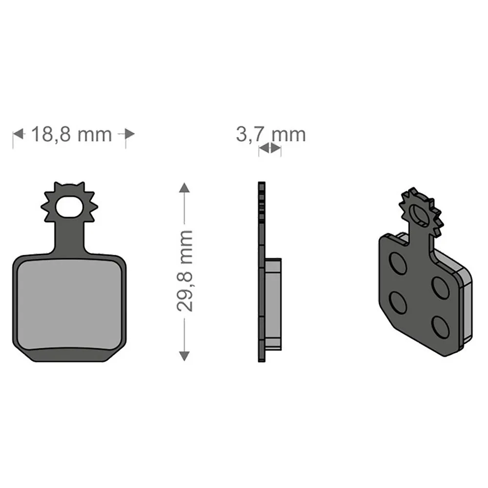 Brenta Ciclo Performance Tech Mt5/mt7 Magura (4 Pieces) Skivbromsbelägg, Black / silver, One Size