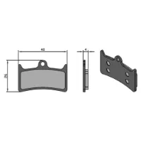 Brenta Ciclo V4/massima Hope/trickstuff Sintradbromsbelägg Brenta Ciclo V4/massima Hope/trickstuff Sintradbromsbelägg