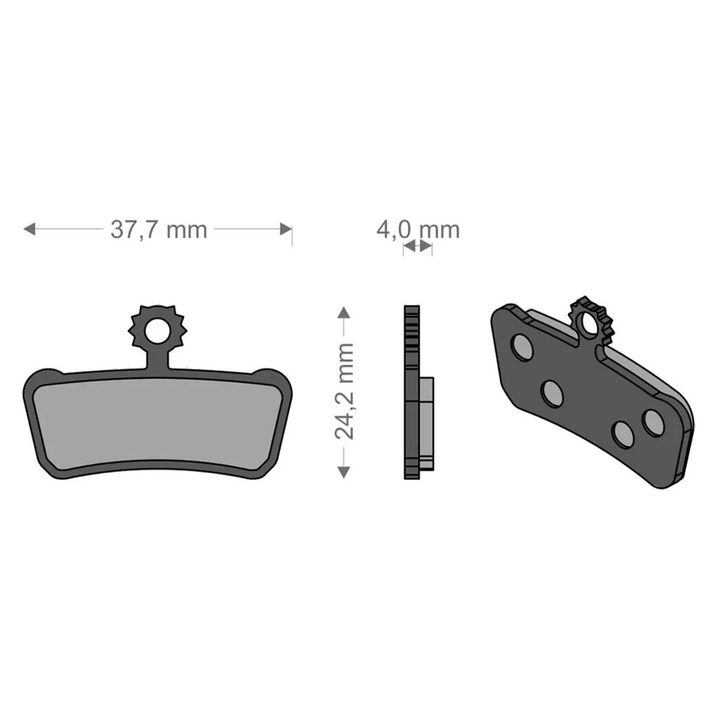 Brenta Ciclo Xo-elixir Trail/rsc/r/t Avid/sram Sintradbromsbelägg, Black / silver, One Size Brenta Ciclo Xo-elixir Trail/rsc/r/t Avid/sram Sintradbromsbelägg, Black / silver, One Size