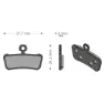 Brenta Ciclo Xo-elixir Trail/rsc/r/t Avid/sram Sintradbromsbelägg, Black / silver, One Size