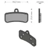 Brenta Ciclo Xtr/quadien Shimano/trp/tektro Sintradbromsbelägg, Black / silver, One Size