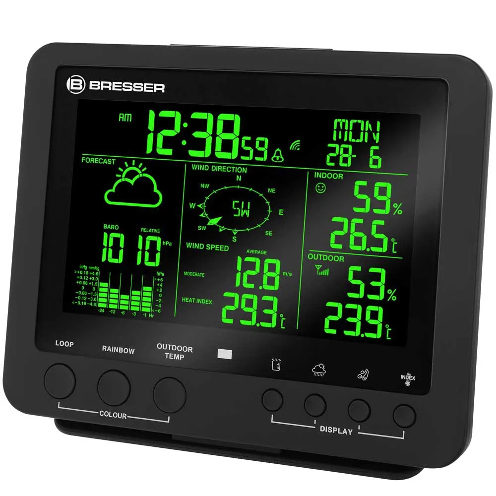 Bresser 7002520 Cm3000 5 Väderstation, Black, One Size, EU Plug 220V