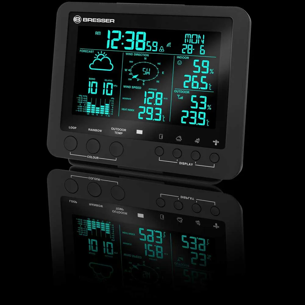 Bresser 7002520 Väderstationsdisplay, Black, One Size