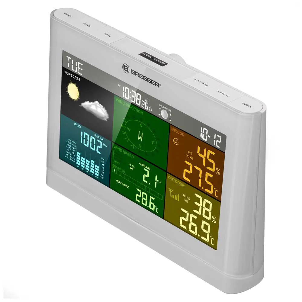 Bresser 7002550gye000 Väderstation, White, One Size, EU Plug 220V
