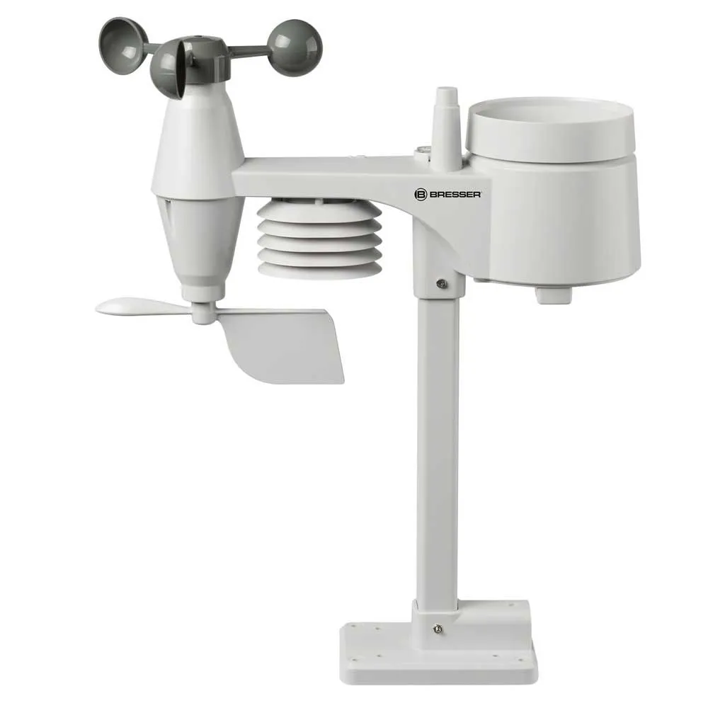 Bresser 7002580 5 Väderstation, Black / white, One Size, EU Plug 220V