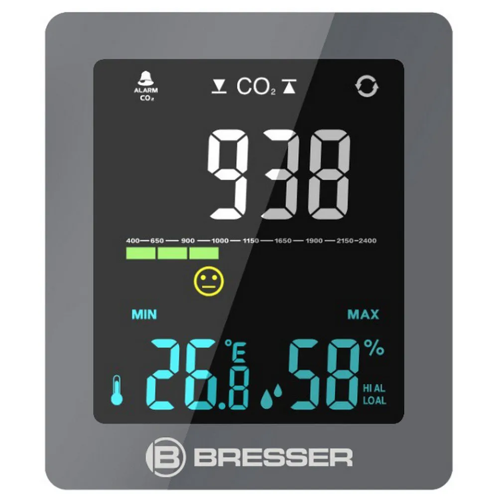 Bresser 7004020qt5000 Co2-mätare, Grey, One Size