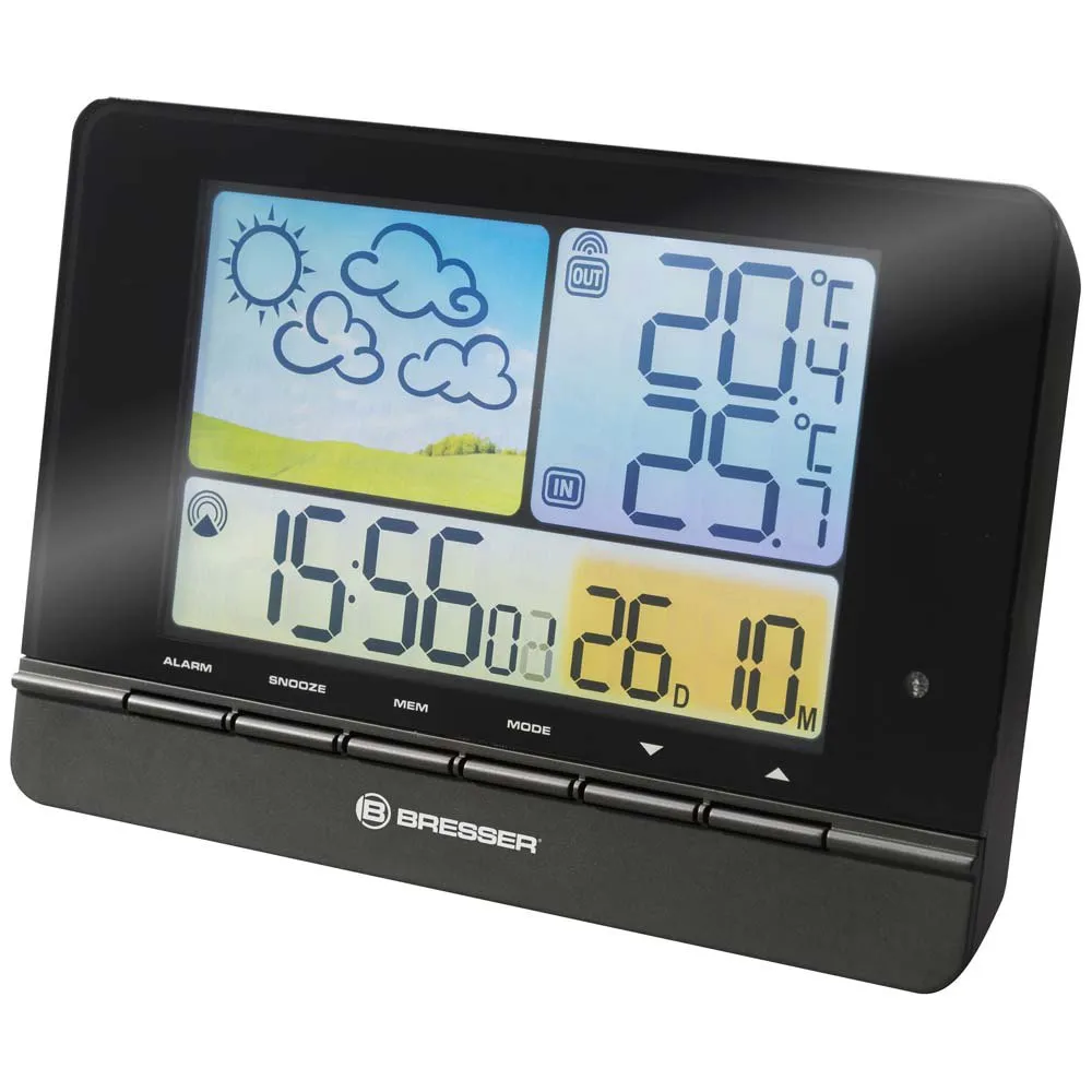 Bresser Meteotrend Colour Väderstation, Black, One Size, EU Plug 220V