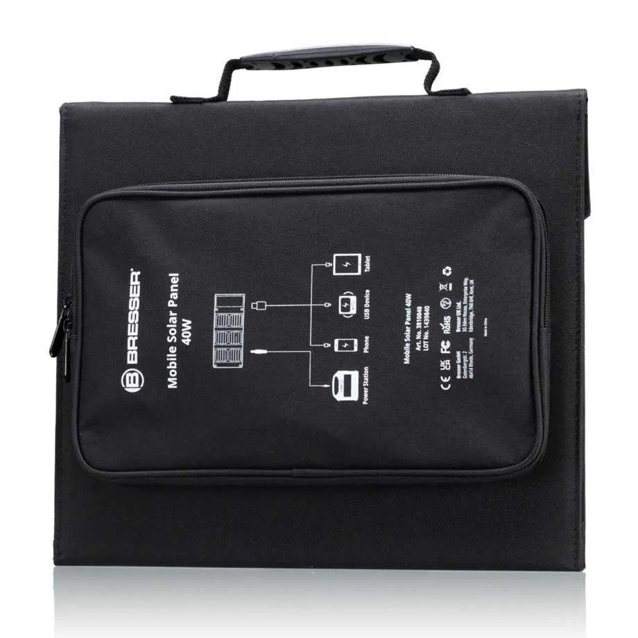 Bresser Mobil Solcellsladdare 40 Med Usb Dc-utgång, Black, One Size Bresser Mobil Solcellsladdare 40 Med Usb Dc-utgång, Black, One Size