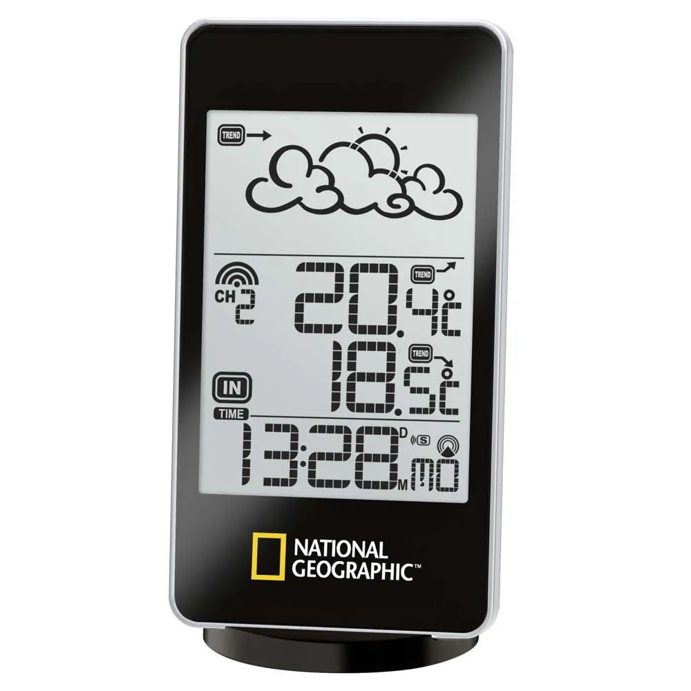 Bresser National Geographic Basic Väderstation, Black, One Size