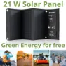 Bresser Solar Usb Dc Output Mobile 21w Laddare, Black / grey, One Size