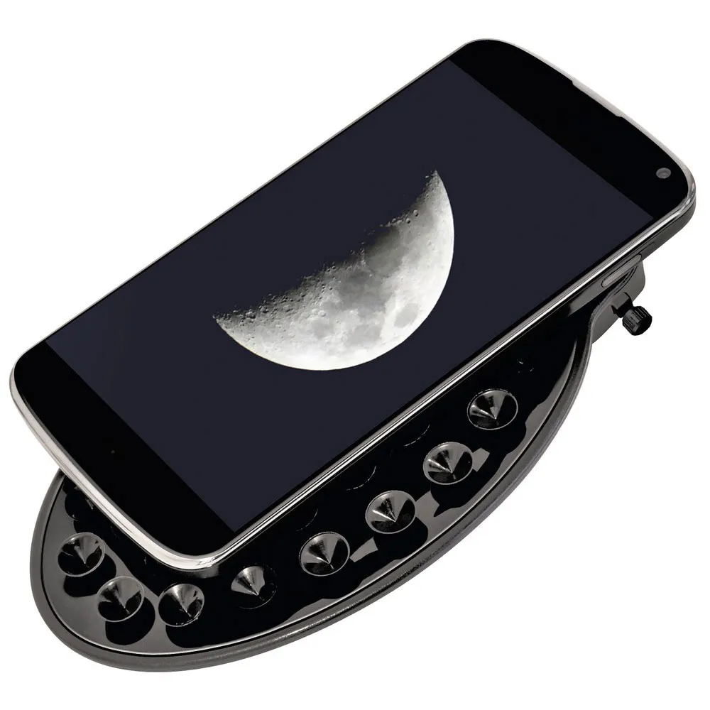 Bresser Spica 130/650 Eq3 Smartphonehållare För Teleskop, Black, One Size