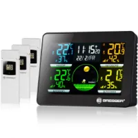 Bresser Thermo Hygro Quadro Nlx 3 Sensors Termometer Och Hygrometer Bresser Thermo Hygro Quadro Nlx 3 Sensors Termometer Och Hygrometer