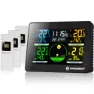 Bresser Thermo Hygro Quadro Nlx 3 Sensors Termometer Och Hygrometer, Black, One Size