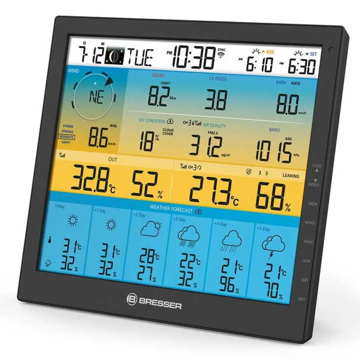Bresser Väderstation 4cast Pro Sf, Black, One Size, EU Plug 220V