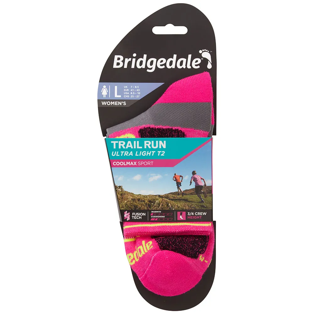 Bridgedale Ultralight T2 Coolmax® Sport 3/4 Crew Strumpor male