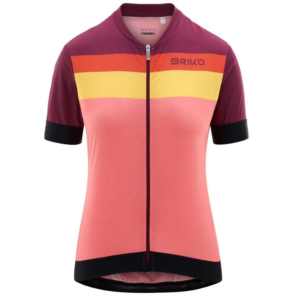 Briko Stripe 241158w Korta ärmar Cykeltröja
