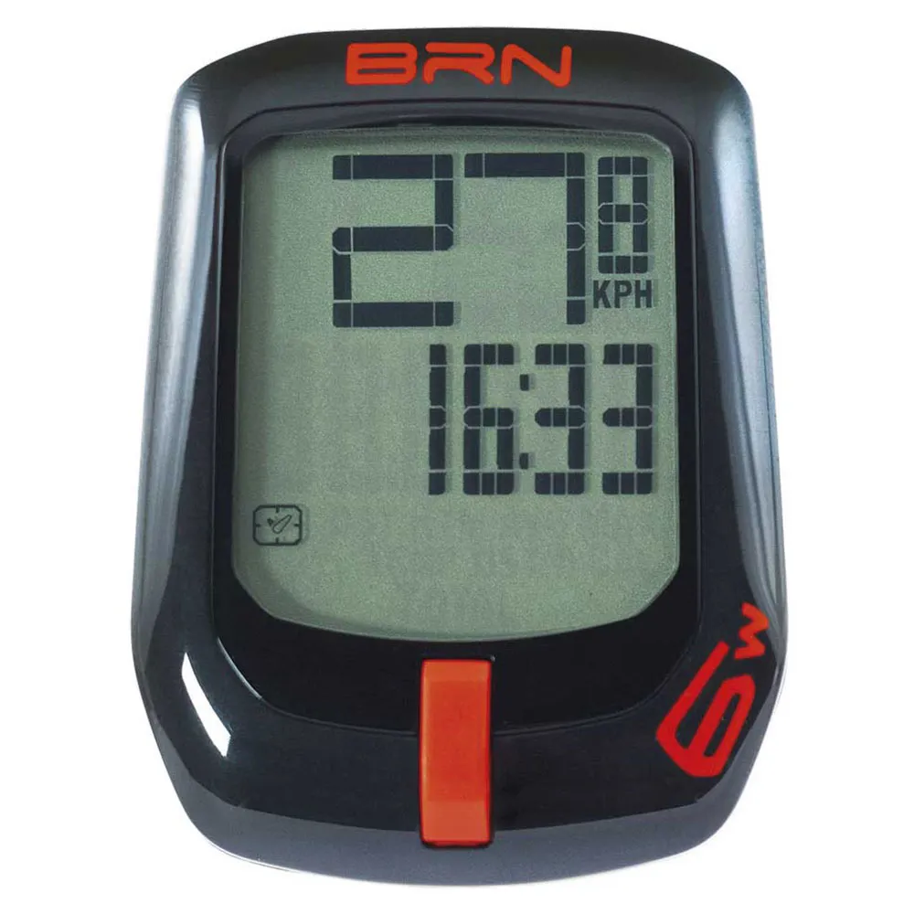 Brn 6 Function Wireless Cykeldator, Black, One Size