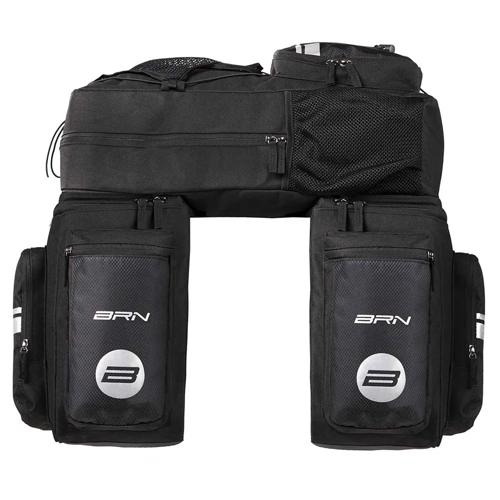 Brn Bike Travel Tourism Sidoväskor 50l, Black, One Size