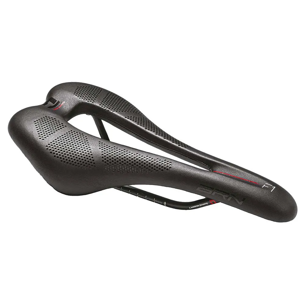 Brn Carbon Shape F1 Cykelsadel, Black, 130mm