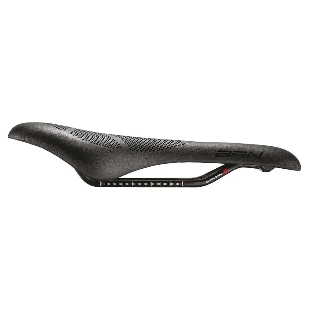 Brn Carbon Shape F1 Cykelsadel, Black, 130mm