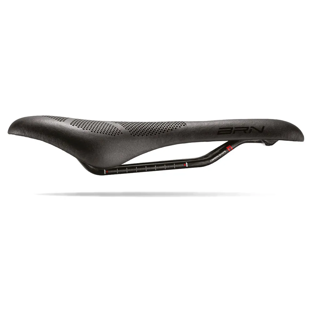 Brn Carbon Shape F1 Cykelsadel, Black, 130mm