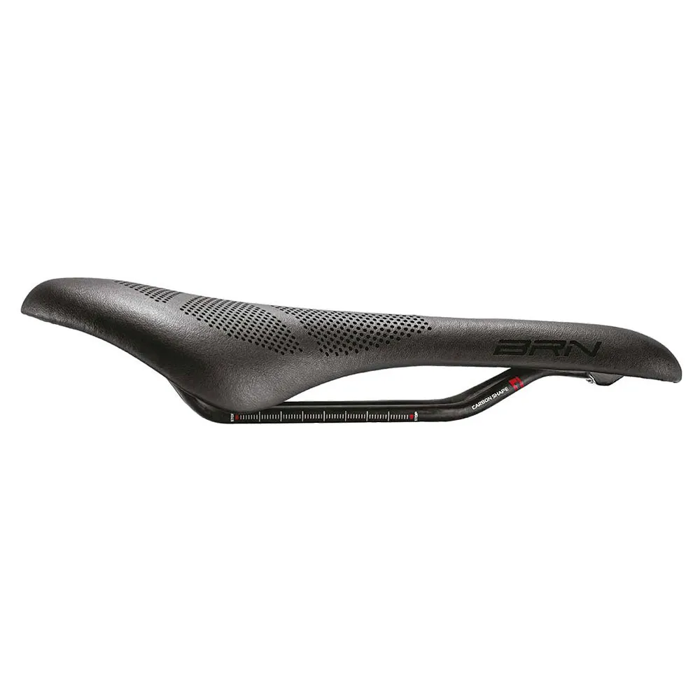 Brn Carbon Shape F1 Max Cykelsadel, Black, 145mm