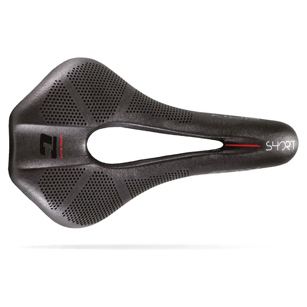 Brn Carbon Shape Short Cykelsadel, Black, 130mm