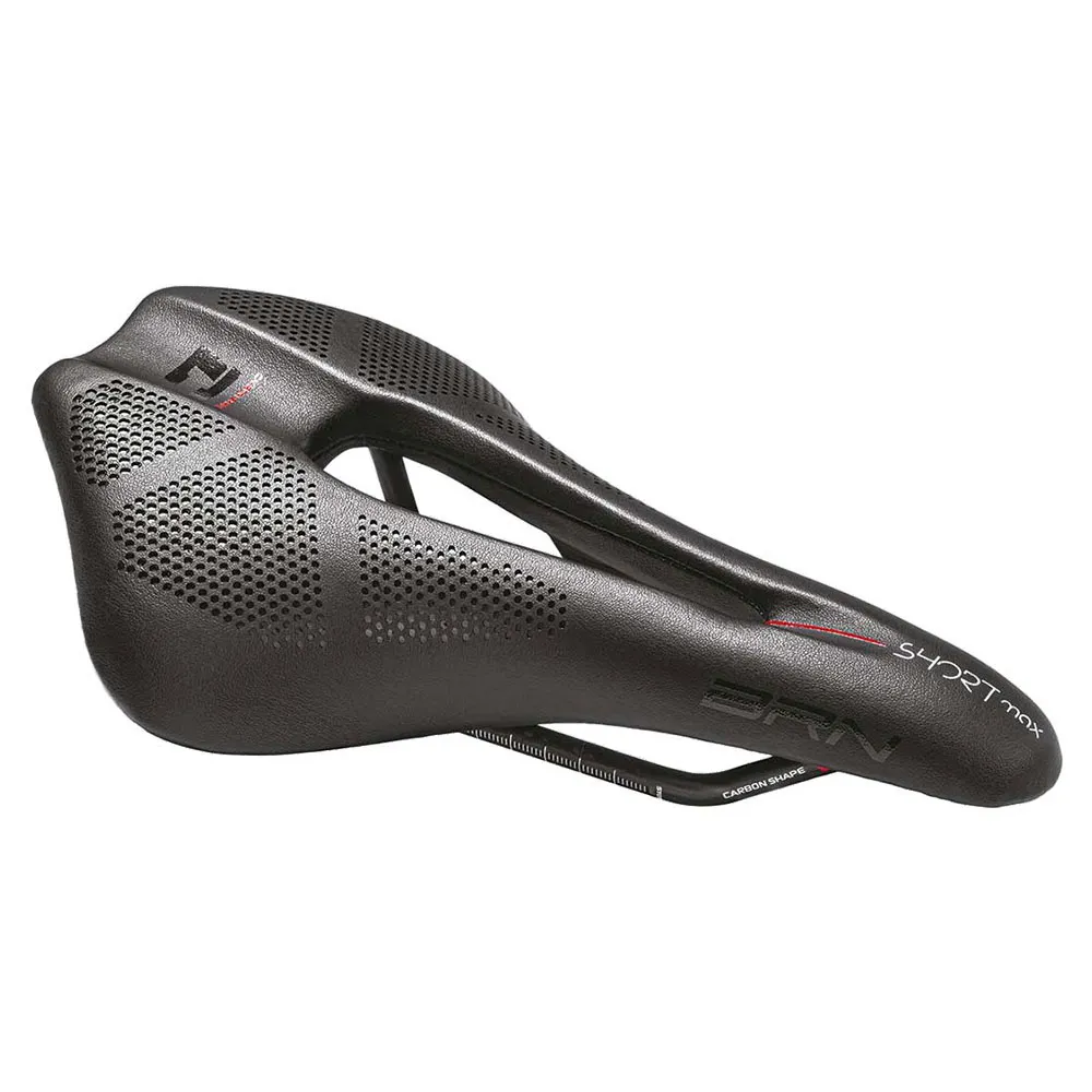 Brn Carbon Shape Short Max Cykelsadel, Black, 150mm