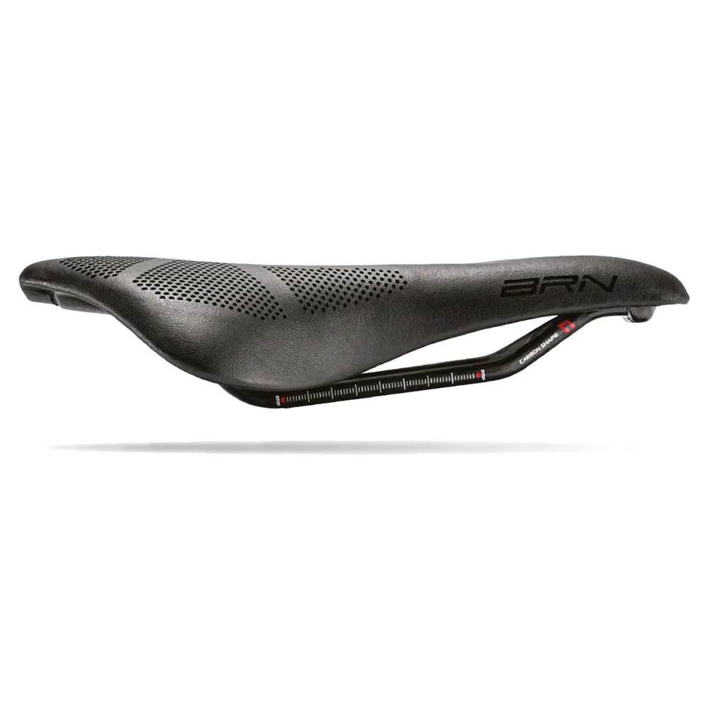 Brn Carbon Shape Short Max Cykelsadel, Black, 150mm