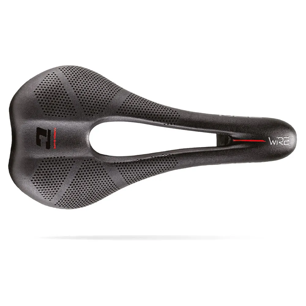 Brn Carbon Shape Wire Cykelsadel, Black, 130mm