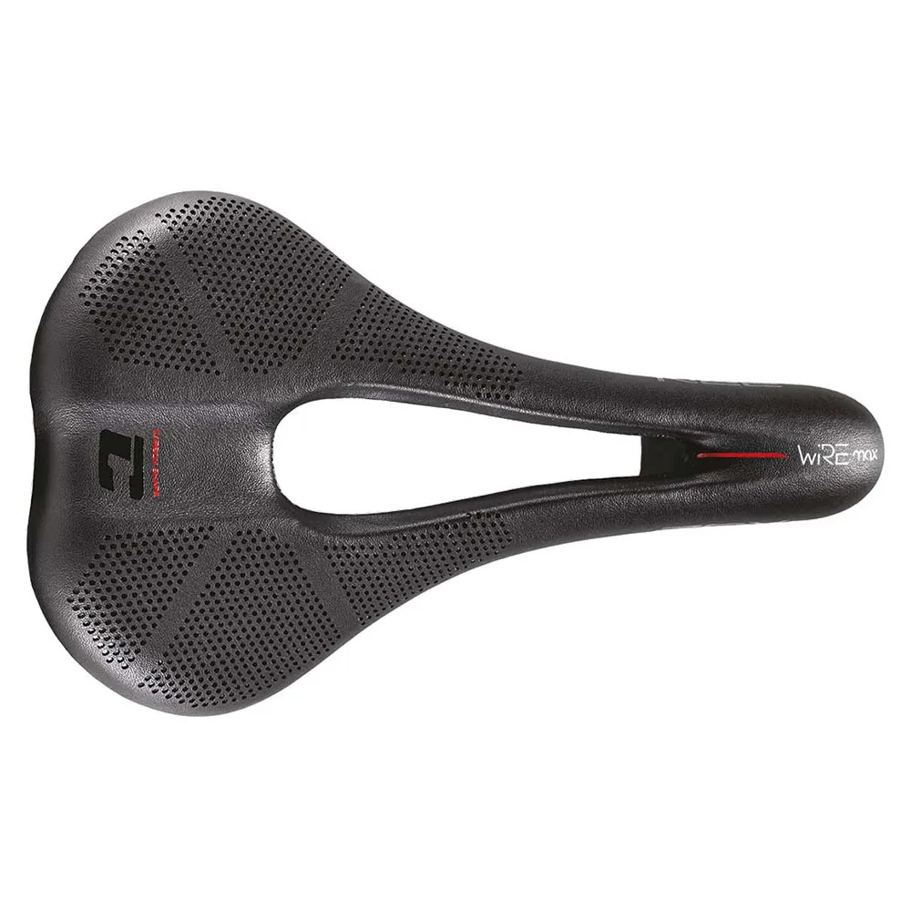 Brn Carbon Shape Wire Max Cykelsadel, Black, 145mm