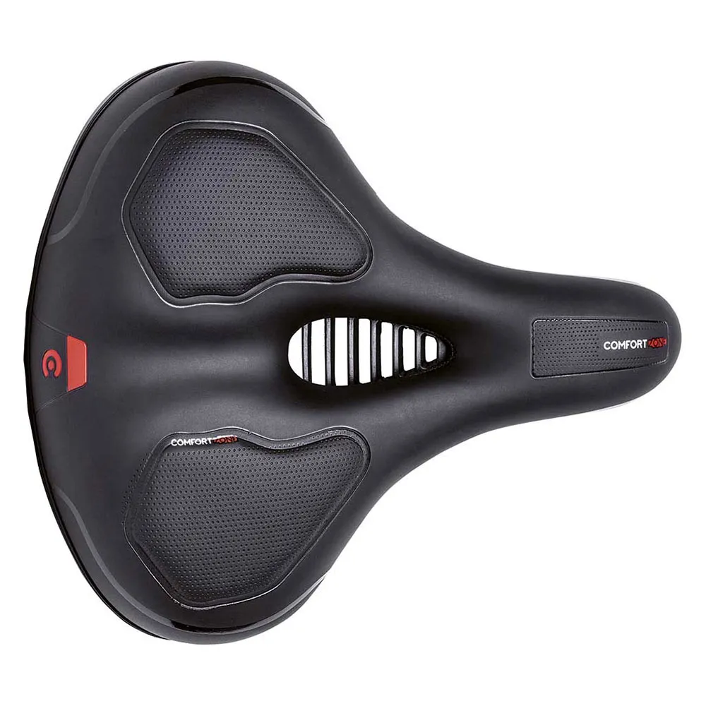 Brn Comfort Zone Relax Cykelsadel, Black, 225mm