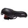Brn Comfort Zone Relax Cykelsadel, Black, 225mm