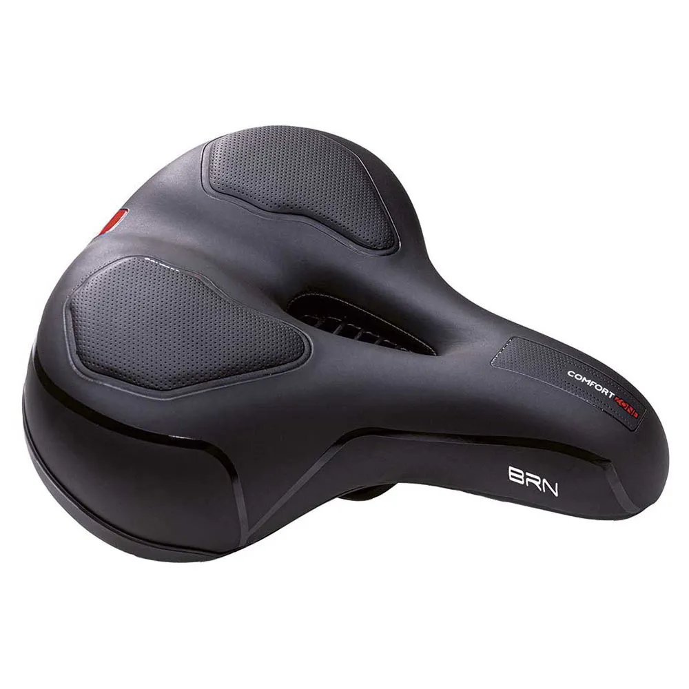 Brn Comfort Zone Relax Cykelsadel, Black, 225mm