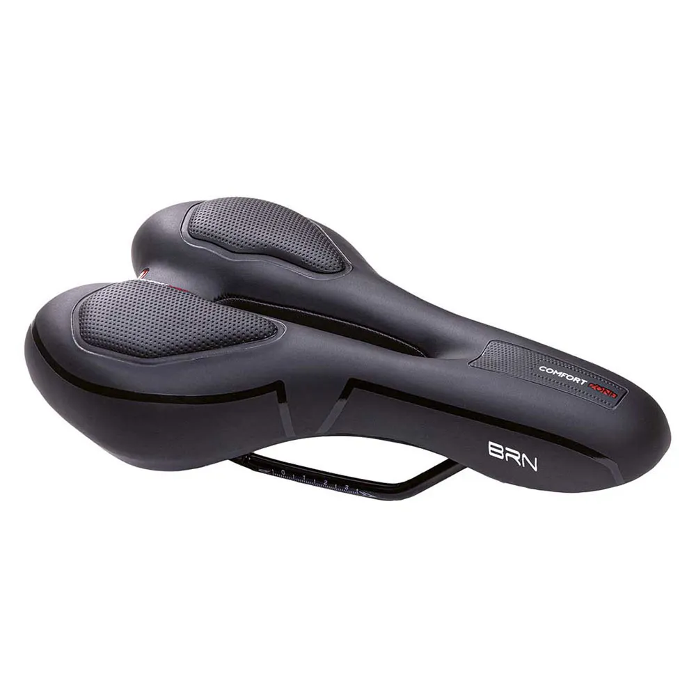 Brn Comfort Zone Sport Cykelsadel, Black, 160mm