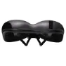 Brn Dynamic City Gel Cykelsadel, Black / orange, 185mm