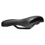 Brn Dynamic City Gel Cykelsadel, Black / orange, 185mm