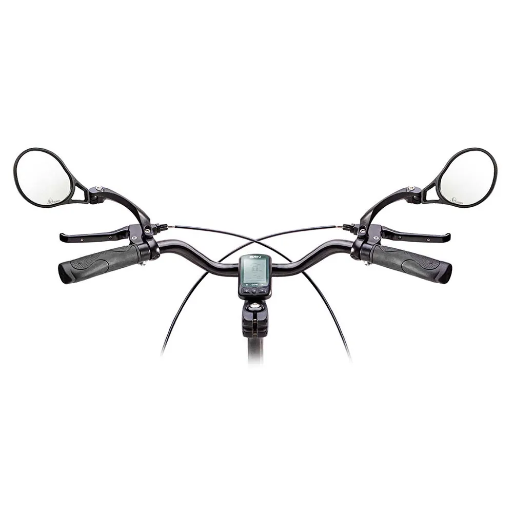 Brn E-bike Vänster Backspegel, Black, One Size